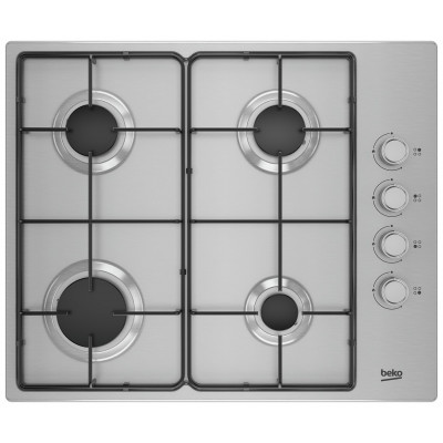 Beko HIBG64120SX 60cm Gas Hob - Stainless Steel