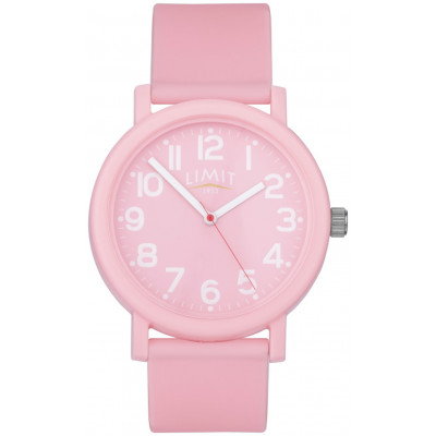 Limit Easy Read Dusky Pink Silicone Strap Watch