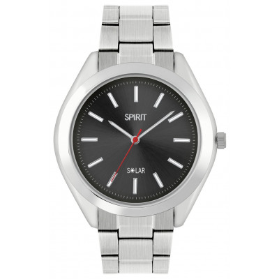 Spirit Men's Solar Silver Colour Bracelet Watch