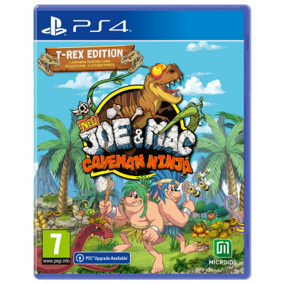 New Joe & Mac Caveman Ninja T-Rex Edition PS4 Game