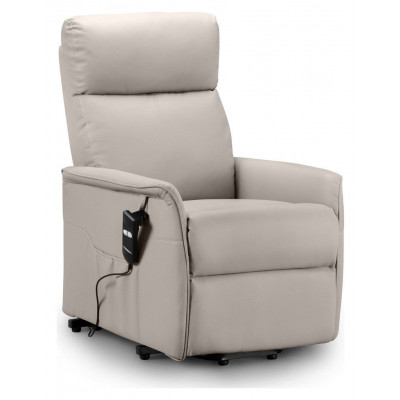 Julian Bowen Helena Fabric Rise & Recline Chair - Neutral