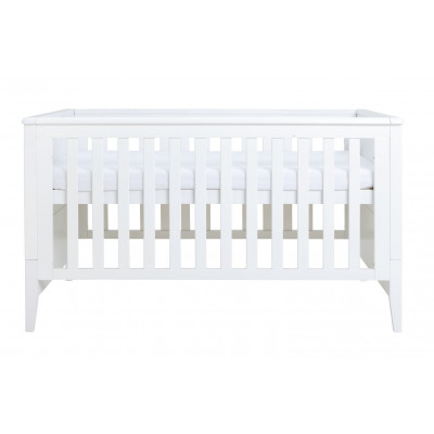 Cuggl Canterbury Cot Bed With Mattress - White