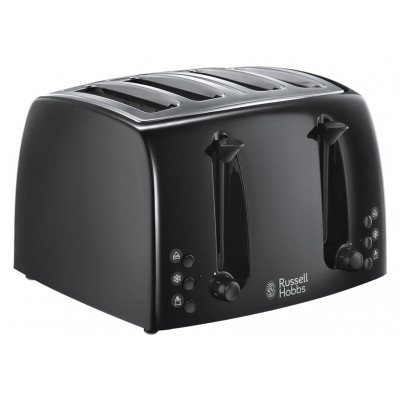 R HOBBS TEXTURE PLASTIC TOASTER 4SL BLK