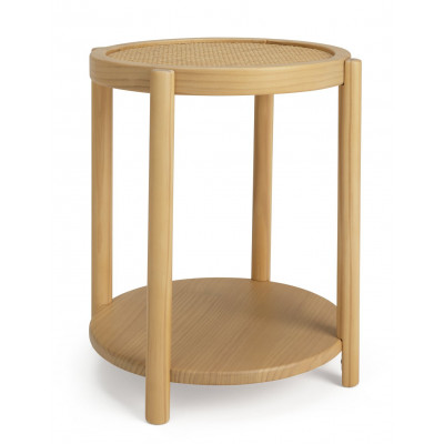 Habitat Simone Round Rattan Bedside Table