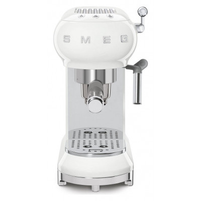 Smeg ECF01 50's Style Retro Espresso Coffee Machine - White