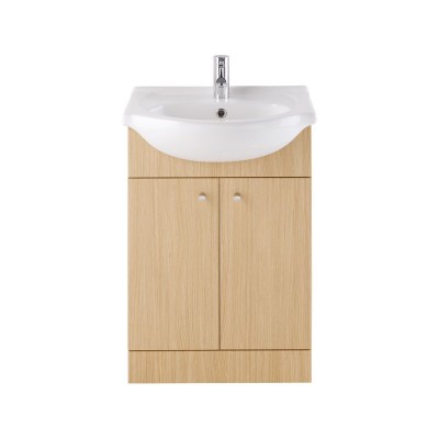 Eliana Ferne Vanity Unit Oak with Ivy Basin Mixer