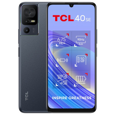 SIM Free TCL 40SE 128GB Mobile Phone - Dark Grey