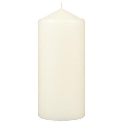 Habitat Large Pillar Candle Set - Ivory - Pack of 4