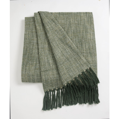 Habitat Woven Throw - Green - 125x150cm