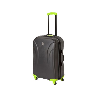 IT Luggage Expandable Hard 4 Wheel Medium Suitcase - Black