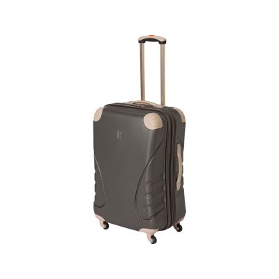 IT PC Protect Expandable Large 4 Wheel Suitcase - Charcoal