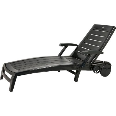 green resin sun lounger