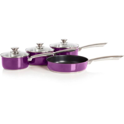 MORPHY ACCENTS 4PCE PAN SET PLUM        