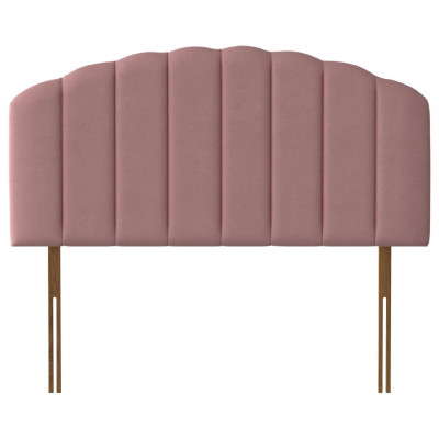 Silentnight Merlin Velvet Kingsize Headboard-Dusky Pink