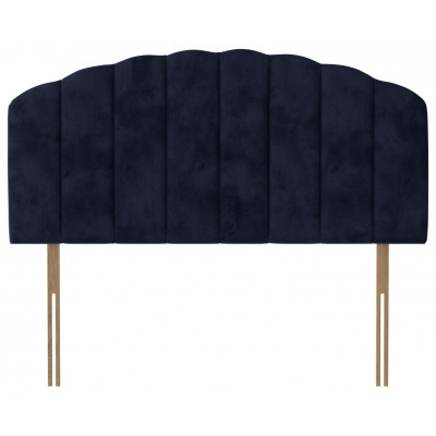 Silentnight Merlin Velvet Double Headboard - Blue