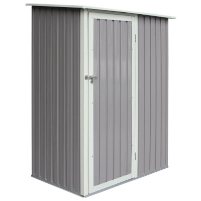 5X3 TRENTVALE METAL PENT SHED LIGHT GREY