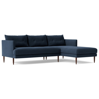 Swoon Kalmar Fabric Right Hand Corner Sofa - Indigo Blue