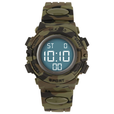 Tikkers Green Camoflague Digital Flashing Watch