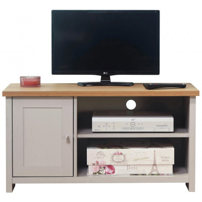 GFW Lancaster 1 Door TV Unit - Grey