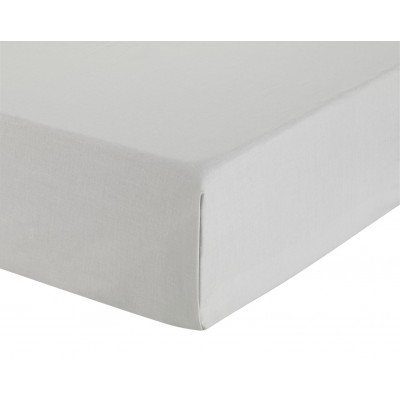 Habitat Easycare Plain Grey Flat Sheet - Superking