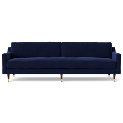 Swoon Rieti Velvet 4 Seater Sofa - Ink Blue