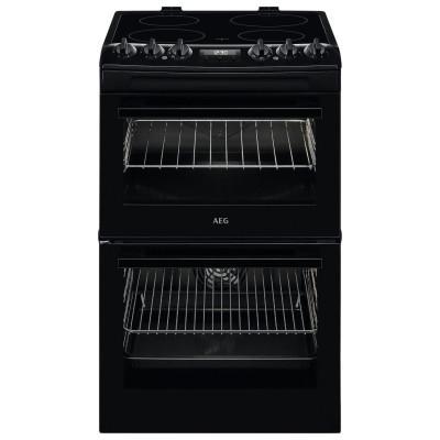 AEG CCX1530ACB 55cm Double Electric Cooker - Black