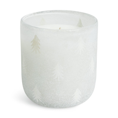 Habitat Large Frosted Jar Candle - Fir & Balsam
