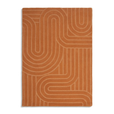 Habitat Mirage Carved Ginger Cut Pile Rug - 170x120cm