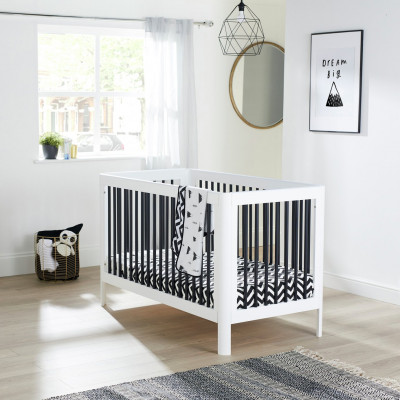 Ickle Bubba Tenby Cot Bed - Monochrome