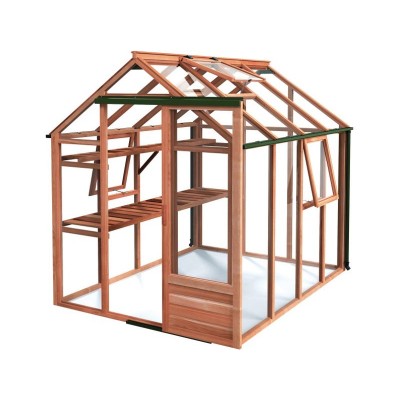 CLASSIC 6X8 CEDAR GREENHOUSE            