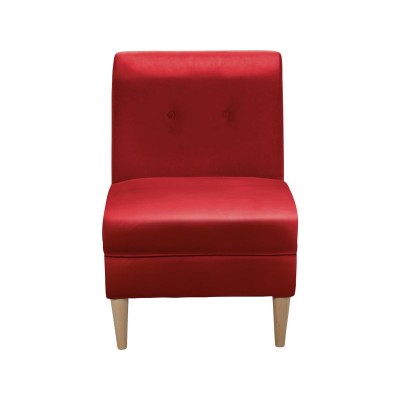 ARMLESS CHAIR RED                       