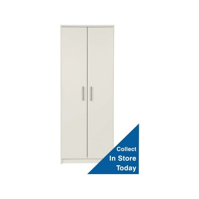 New Anderson 2 Door Wardrobe - White.