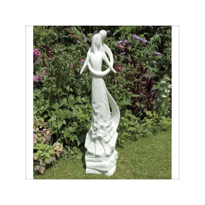 CARING EMBRACE STATUE WHITE