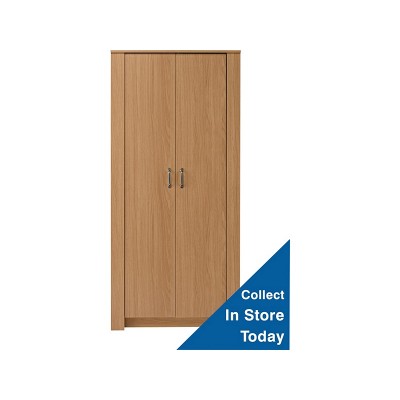 Dalton 2 Door Wardrobe - Oak Effect.