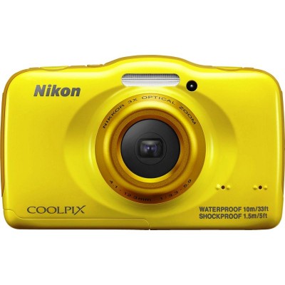 NIKON S32 13MP TOUGH CAMERA YELLOW      