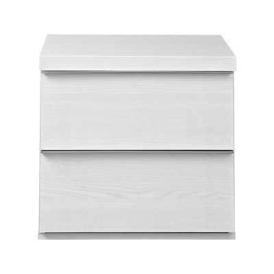 LINEAR 2 DRW BEDSIDE CHEST WHITE        