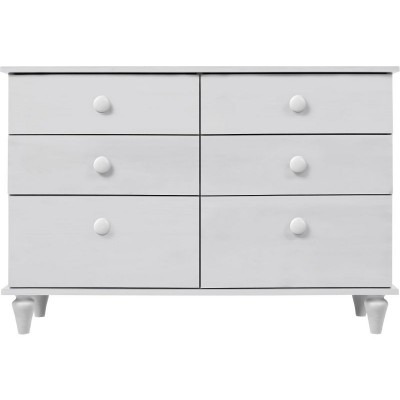 Victoriana 3+3 Drawer Chest - White.