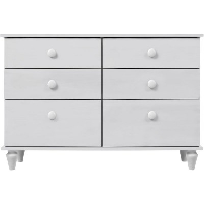 Victoriana 3+3 Drawer Chest - White.