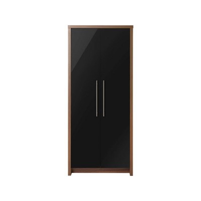 New Hygena Camden 2 Door Wardrobe - Black Gloss.