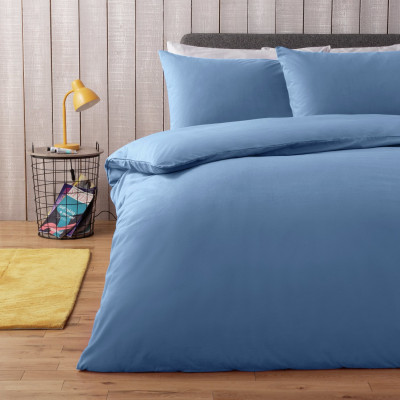 Habitat Polycotton Blue Bedding Set - Toddler