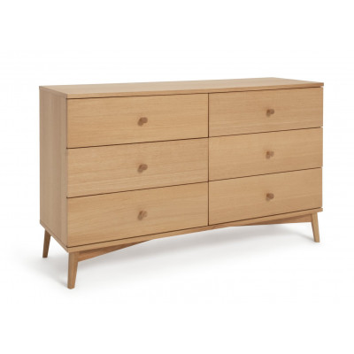 Habitat Kirk 3+3 Drawer Chest - Oak