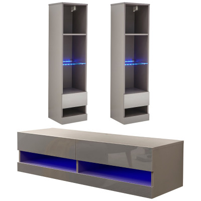 GFW Galicia 3 Piece Furniture Set with 120cm Unit - Grey