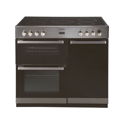 BELLING DB490E RANGE BLACK +S/STEEL INST