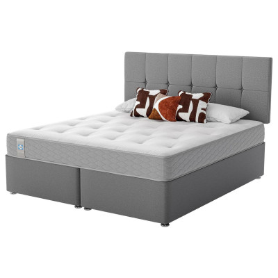 Sealy Newman Support Superking Divan Bed - Grey