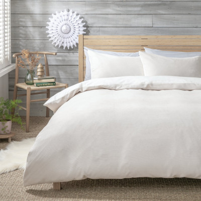 Habitat Cord Cream Bedding Set - King size