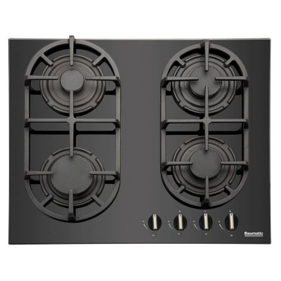 BAUMATIC BGG60 GAS ON GLASS HOB         