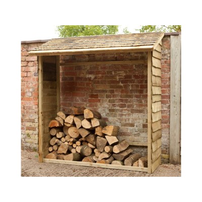 Forest Garden Wall Log Store