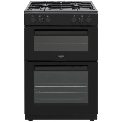 Bush CTFS60DFCB 60cm Double Oven Dual Fuel Cooker - Black
