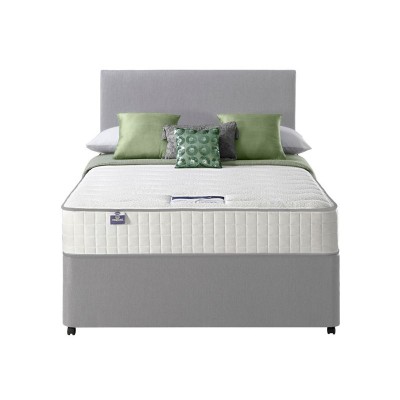 Silentnight Middleton Double Divan Bed With Mattress - Grey