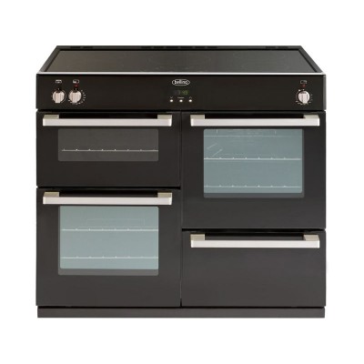 BELLING DB4100EI RANGE COOKER BLACK INS 